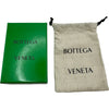 ボッテガ・ヴェネタ BOTTEGA VENETA ジップアラウンドコインケース 749933 ネイビー ゴールド金具 イントレチャート レディース カードケース