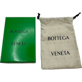 ボッテガ・ヴェネタ BOTTEGA VENETA ジップアラウンドコインケース 749933 ネイビー ゴールド金具 イントレチャート レディース カードケース