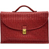 ボッテガ・ヴェネタ BOTTEGA VENETA イントレチャートブリーフケース 170238 ルージュ系 ゴールド金具 イントレチャート メンズ ブリーフケース