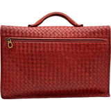 ボッテガ・ヴェネタ BOTTEGA VENETA イントレチャートブリーフケース 170238 ルージュ系 ゴールド金具 イントレチャート メンズ ブリーフケース
