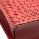 ボッテガ・ヴェネタ BOTTEGA VENETA イントレチャートブリーフケース 170238 ルージュ系 ゴールド金具 イントレチャート メンズ ブリーフケース