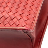 ボッテガ・ヴェネタ BOTTEGA VENETA イントレチャートブリーフケース 170238 ルージュ系 ゴールド金具 イントレチャート メンズ ブリーフケース