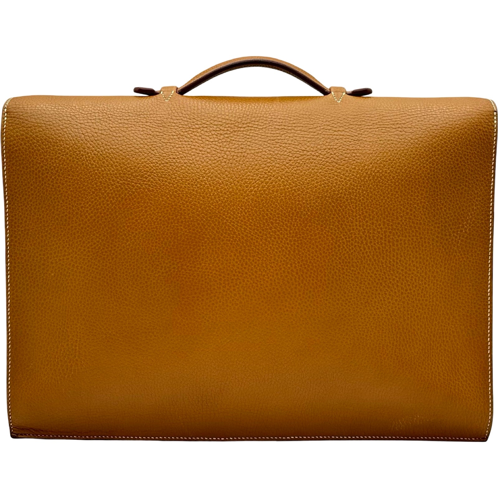 エルメス HERMES サックアデベッシュ41 □C刻 サフラン ゴールド金具