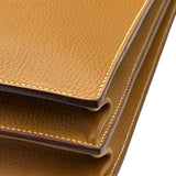 エルメス HERMES サックアデベッシュ41 □C刻 サフラン ゴールド金具 アルデンヌ メンズ ビジネスバッグ