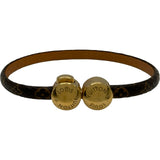 ルイ・ヴィトン LOUIS VUITTON ブレスレット･ヒストリック ミニ ブラウン ゴールド金具 モノグラム アクセサリー