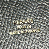 エルメス HERMES アヴェックソワ 水筒ホルダー W刻 ブラック ゴールド金具 エプソン/シルク レディース その他小物