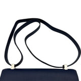 エルメス HERMES コンスタンス3 24 X刻 ブルーサフィール シルバー金具 エプソン レディース ショルダーバッグ