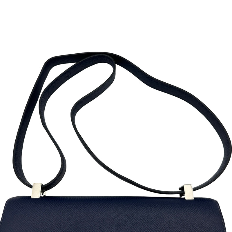 エルメス HERMES コンスタンス3 24 X刻 ブルーサフィール シルバー金具 