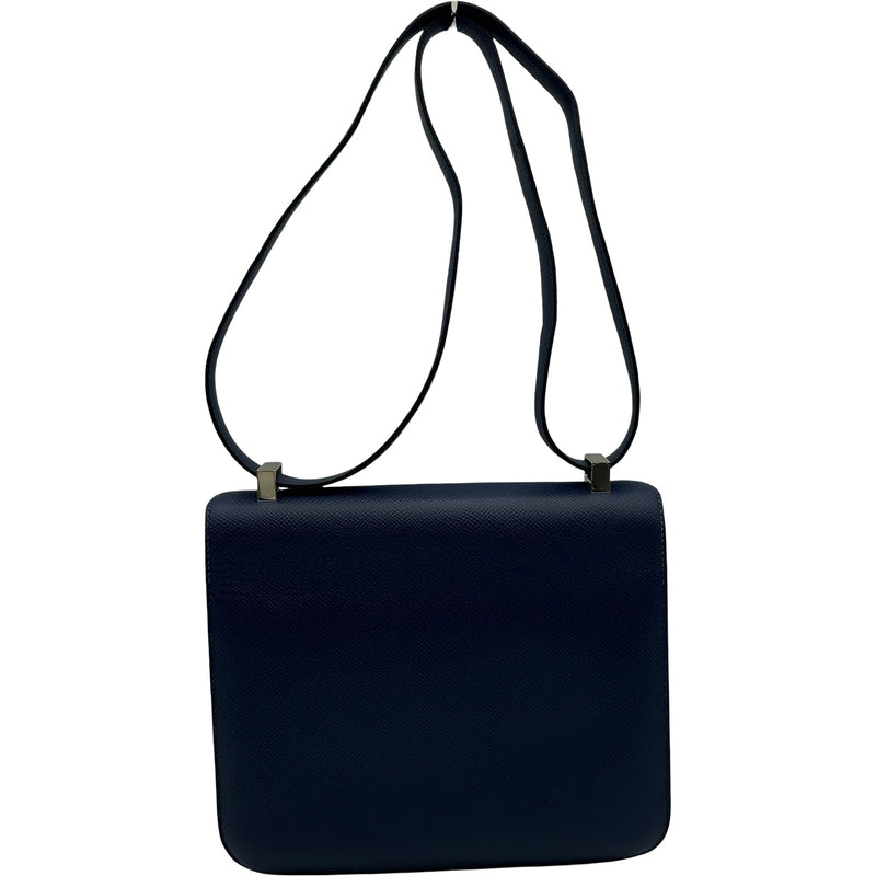 エルメス HERMES コンスタンス3 24 X刻 ブルーサフィール シルバー金具 