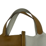 エルメス HERMES ピコタンロック GM カザック R刻 クラフト/パールグレー SV金具 トリヨン レディース トートバッグ