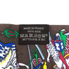 エルメス HERMES ツイリー LA FOLLE PARADE ブラウン シルク レディース スカーフ