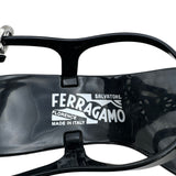 サルヴァトーレ・フェラガモ Salvatore Ferragamo レースリボンラバーサンダル 0574491 ブラック ラバー レディース サンダル