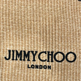 ジミーチュウ JIMMY CHOO ドローストリングトートミディアム ベージュ　ブラック ソフトラフィア　スムースカーフレザー レディース トートバッグ