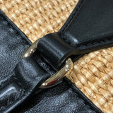 ジミーチュウ JIMMY CHOO ドローストリングトートミディアム ベージュ　ブラック ソフトラフィア　スムースカーフレザー レディース トートバッグ