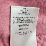 クリスチャン・ディオール Christian Dior メダリオンロゴ刺繍デニムジャケット 622V83N3E09 ピンク コットン レディース デニムジャケット