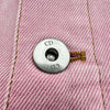 クリスチャン・ディオール Christian Dior メダリオンロゴ刺繍デニムジャケット 622V83N3E09 ピンク コットン レディース デニムジャケット