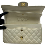 シャネル CHANEL マトラッセ25 A01112 9番台 アイボリー系 ゴールド金具 キャビアスキン レディース ショルダーバッグ