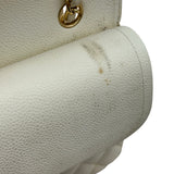 シャネル CHANEL マトラッセ25 A01112 9番台 アイボリー系 ゴールド金具 キャビアスキン レディース ショルダーバッグ