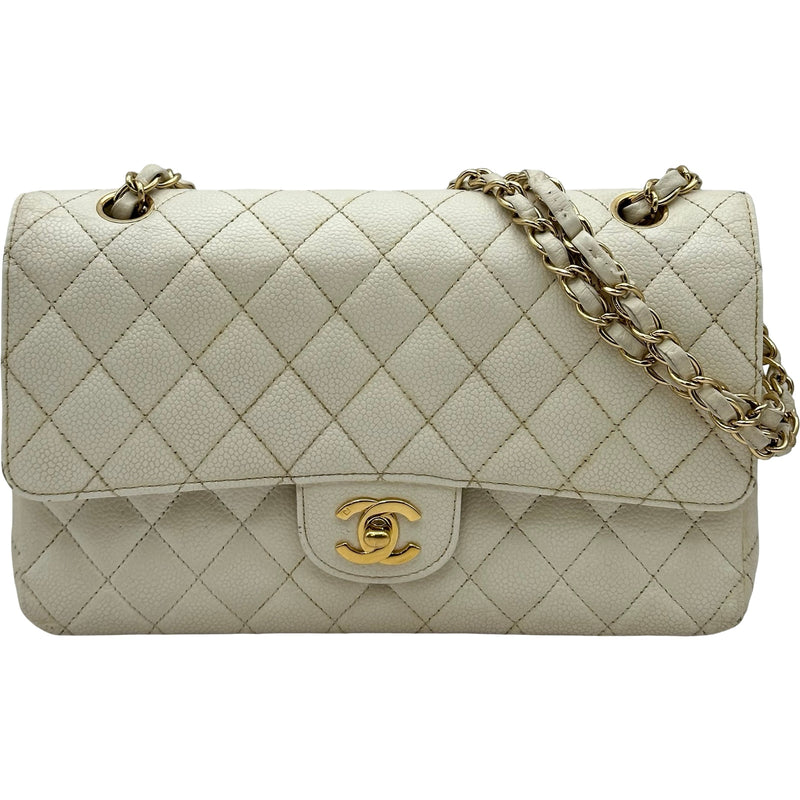シャネル CHANEL マトラッセ25 A01112 9番台 アイボリー系 ゴールド