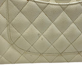シャネル CHANEL マトラッセ25 A01112 9番台 アイボリー系 ゴールド金具 キャビアスキン レディース ショルダーバッグ