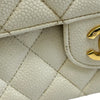 シャネル CHANEL マトラッセ25 A01112 9番台 アイボリー系 ゴールド金具 キャビアスキン レディース ショルダーバッグ