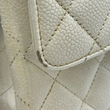 シャネル CHANEL マトラッセ25 A01112 9番台 アイボリー系 ゴールド金具 キャビアスキン レディース ショルダーバッグ