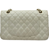 シャネル CHANEL マトラッセ25 A01112 9番台 アイボリー系 ゴールド金具 キャビアスキン レディース ショルダーバッグ