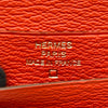 エルメス HERMES べアンコンパクト X刻印 ゼラニウム シルバー金具 アリゲーターリセ ユニセックス 二つ折り財布