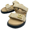 ルイ・ヴィトン LOUIS VUITTON サンセットライン モノグラムジャガードサンダル SC0244 ベージュ レディース サンダル