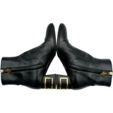 ルイ・ヴィトン LOUIS VUITTON レザーショートブーツ ブラック レザー レディース ブーツ