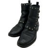 ジミーチュウ JIMMY CHOO スタッズ装飾レザーショートブーツ ブラック レザー レディース ブーツ