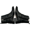 ジミーチュウ JIMMY CHOO スタッズ装飾レザーショートブーツ ブラック レザー レディース ブーツ