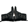 ジミーチュウ JIMMY CHOO スタッズ装飾レザーショートブーツ ブラック レザー レディース ブーツ