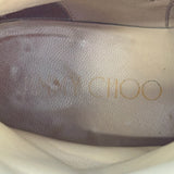 ジミーチュウ JIMMY CHOO スタッズ装飾レザーショートブーツ ブラック レザー レディース ブーツ