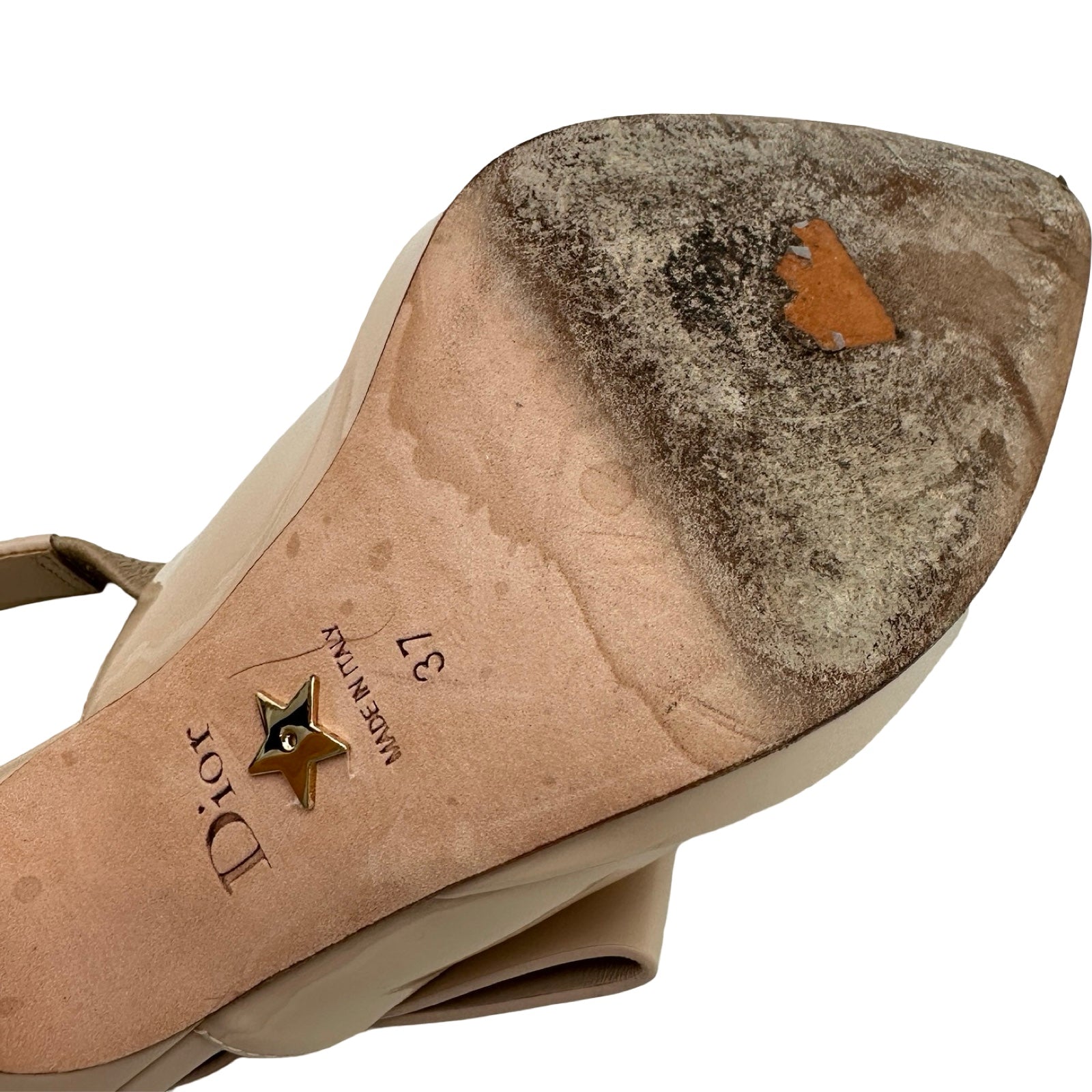 Christian DIOR クリスチャンディオール パンプス ベージュ クリスチャン・ディオール Christian Dior スリングバックパテント