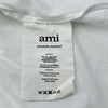 AMI PARIS ロゴ刺繍Tシャツ BFHJ108.723 ホワイト コットン レディース 半袖Ｔシャツ