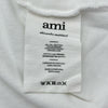 AMI PARIS ロゴ刺繡Tシャツ A21FJ128.726 ホワイト コットン メンズ 半袖Ｔシャツ
