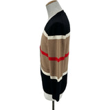 バーバリー BURBERRY カシミヤ ボーダー ニットカーディガン 8048424 ベージュ カシミヤ メンズ カーディガン