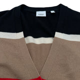 バーバリー BURBERRY カシミヤ ボーダー ニットカーディガン 8048424 ベージュ カシミヤ メンズ カーディガン