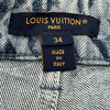 ルイ・ヴィトン LOUIS VUITTON ブルーム ワイドデニムパンツ 1AK04K34 ブルー デニム レディース デニムパンツ