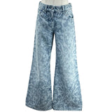 ルイ・ヴィトン LOUIS VUITTON ブルーム ワイドデニムパンツ 1AK04K34 ブルー デニム レディース デニムパンツ