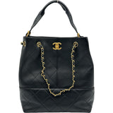 シャネル CHANEL マトラッセショッピングバッグ AS5635 ブラック ゴールド金具 カーフスキン レディース ショルダーバッグ