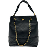 シャネル CHANEL マトラッセショッピングバッグ AS5635 ブラック ゴールド金具 カーフスキン レディース ショルダーバッグ