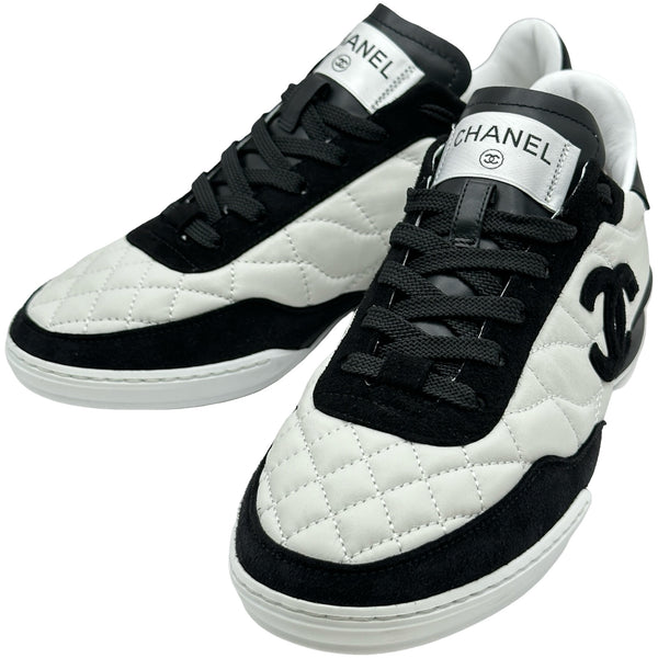 シャネル CHANEL ココマークキルティングローカットスニーカー G47274