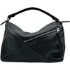 ロエベ LOEWE パズルエッジバッグラージ B510P00X05 ブラック シルバー金具 グレインカーフスキン レディース ショルダーバッグ