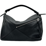 ロエベ LOEWE パズルエッジバッグラージ B510P00X05 ブラック シルバー金具 グレインカーフスキン レディース ショルダーバッグ