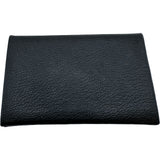 エルメス HERMES カルヴィ A刻印 ブラック×シルバー金具 シェーブル ユニセックス カードケース