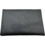 エルメス HERMES カルヴィ A刻印 ブラック×シルバー金具 シェーブル ユニセックス カードケース
