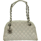 シャネル CHANEL マドモアゼルハンドバッグ 15番台 アイボリー シルバー金具 レザー レディース ハンドバッグ