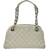 シャネル CHANEL マドモアゼルハンドバッグ 15番台 アイボリー シルバー金具 レザー レディース ハンドバッグ